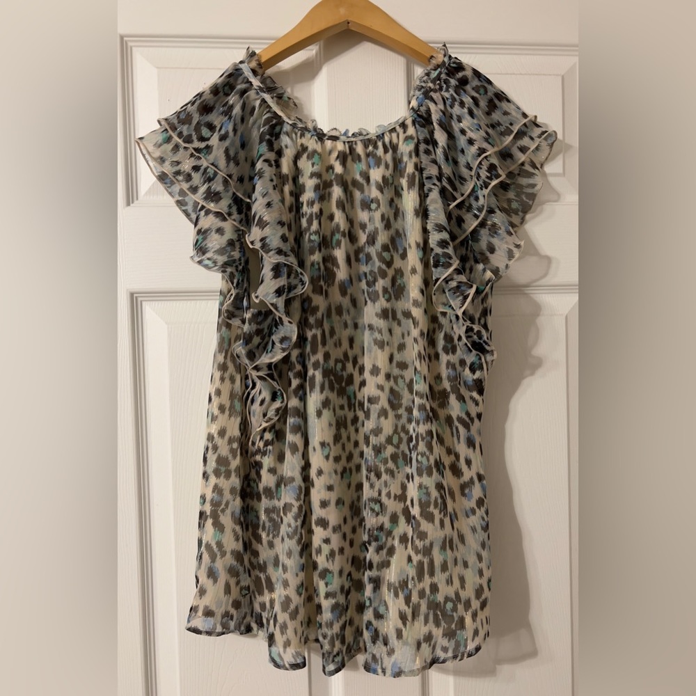 Animal Print Loft Blouse